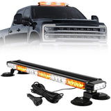 Exterior Roof Mounted 29.5" Emergency LED Strobe Light Bar Magnetic Suction Cup Installation w/ 26 Lighting Functions - Multiple. Colors