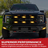 Universal 8-PC Ultra Slim Aluminum Surface Mounted 4.5" Emergency Ultra Bright LED Strobe w/ 17 Light Functions - Multiple Options