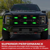 Universal 8-PC Ultra Slim Aluminum Surface Mounted 4.5" Emergency Ultra Bright LED Strobe w/ 17 Light Functions - Multiple Options