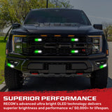 Universal 8-PC Ultra Slim Aluminum Surface Mounted 4.5" Emergency Ultra Bright LED Strobe w/ 17 Light Functions - Multiple Options