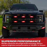 Universal 8-PC Ultra Slim Aluminum Surface Mounted 4.5" Emergency Ultra Bright LED Strobe w/ 17 Light Functions - Multiple Options