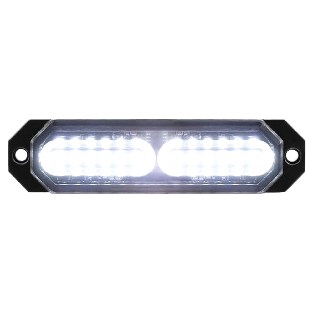 Universal 8-PC Ultra Slim Aluminum Surface Mounted 4.5" Emergency Ultra Bright LED Strobe w/ 17 Light Functions - Multiple Options