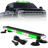 Exterior Roof Mounted 29.5" Emergency LED Strobe Light Bar Magnetic Suction Cup Installation w/ 26 Lighting Functions - Multiple. Colors