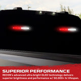 Interior Rear Window 2-PC LED Strobe/Flashing Light Bars - Suction Cup Installation A/C Adapter Plug & Play with 20 Lighting Function - Multiple Colors