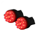 921 T-15 Wedge Style Unidirectional 9 LED Bulbs in Red