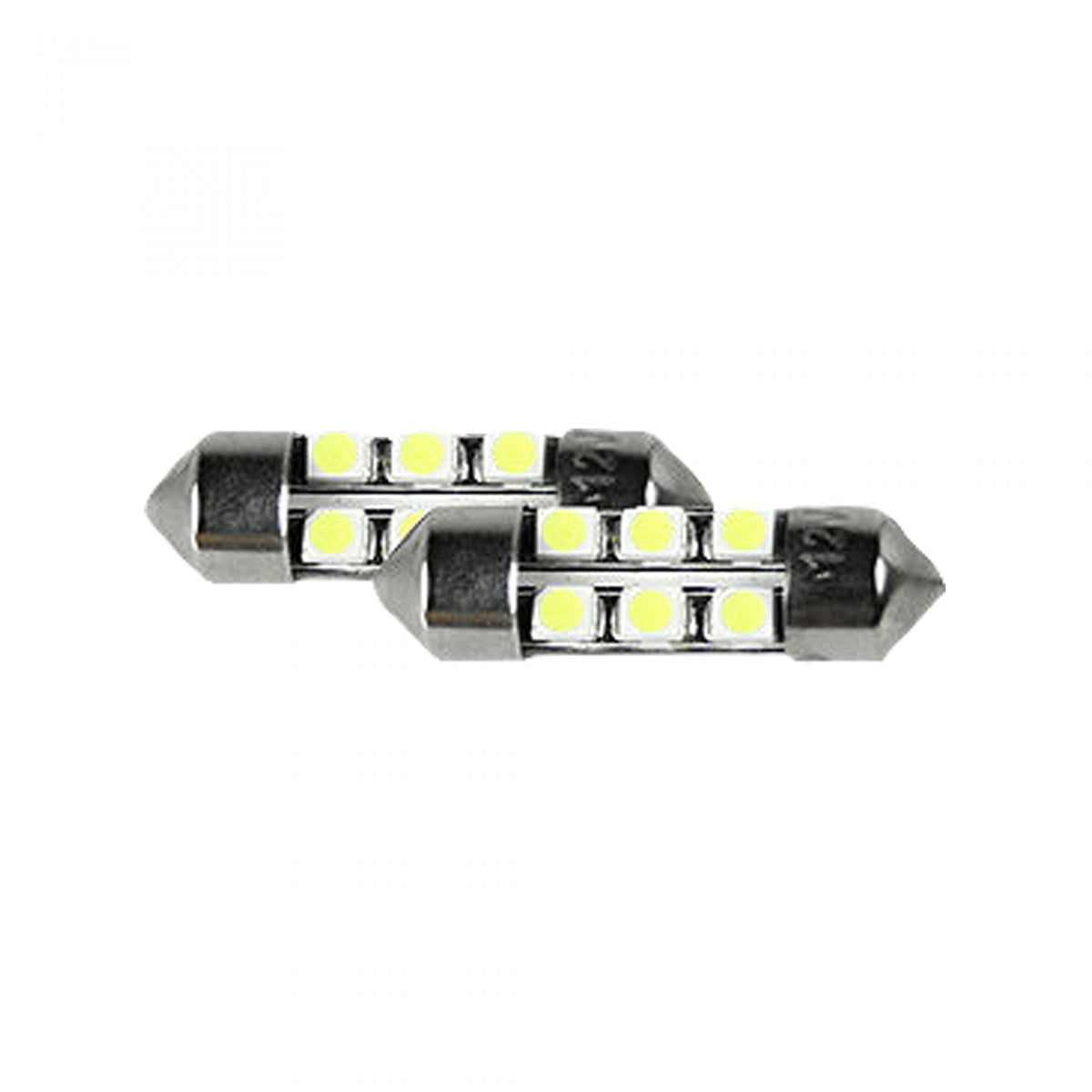 6418 10mm x 35mm Festoon High-Power 1inWatt 6 LED Bulbs in Blue