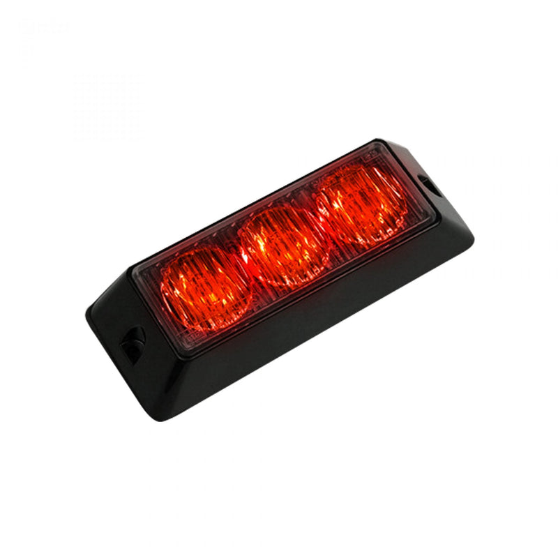 3-Watt 12 Function Strobe Light 3-LED in Red