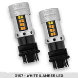 3157 LED Ultra High-Power Turn Signal Bulbs CAN Bus Compatible Eliminates Hyper Flash - Multiple Colors