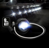 Front Lower Air Dam Light Kit w/ Clear Lens & Chrome Bezel LED White