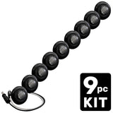 Universal 9-Pc Front Lower Air Dam Ultra Bright LED Light Kit - Multiple Options