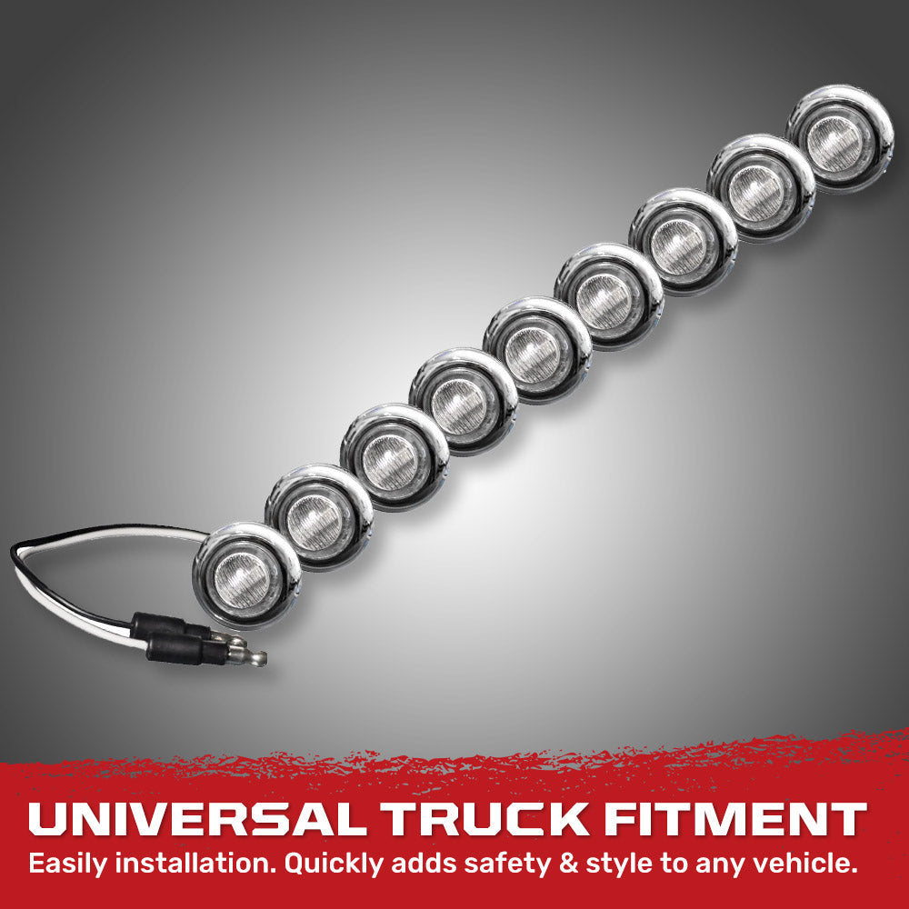 Universal 9-Pc Front Lower Air Dam Ultra Bright LED Light Kit - Multiple Options