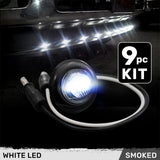Universal 9-Pc Front Lower Air Dam Ultra Bright LED Light Kit - Multiple Options