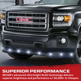 Universal 9-Pc Front Lower Air Dam Ultra Bright LED Light Kit - Multiple Options