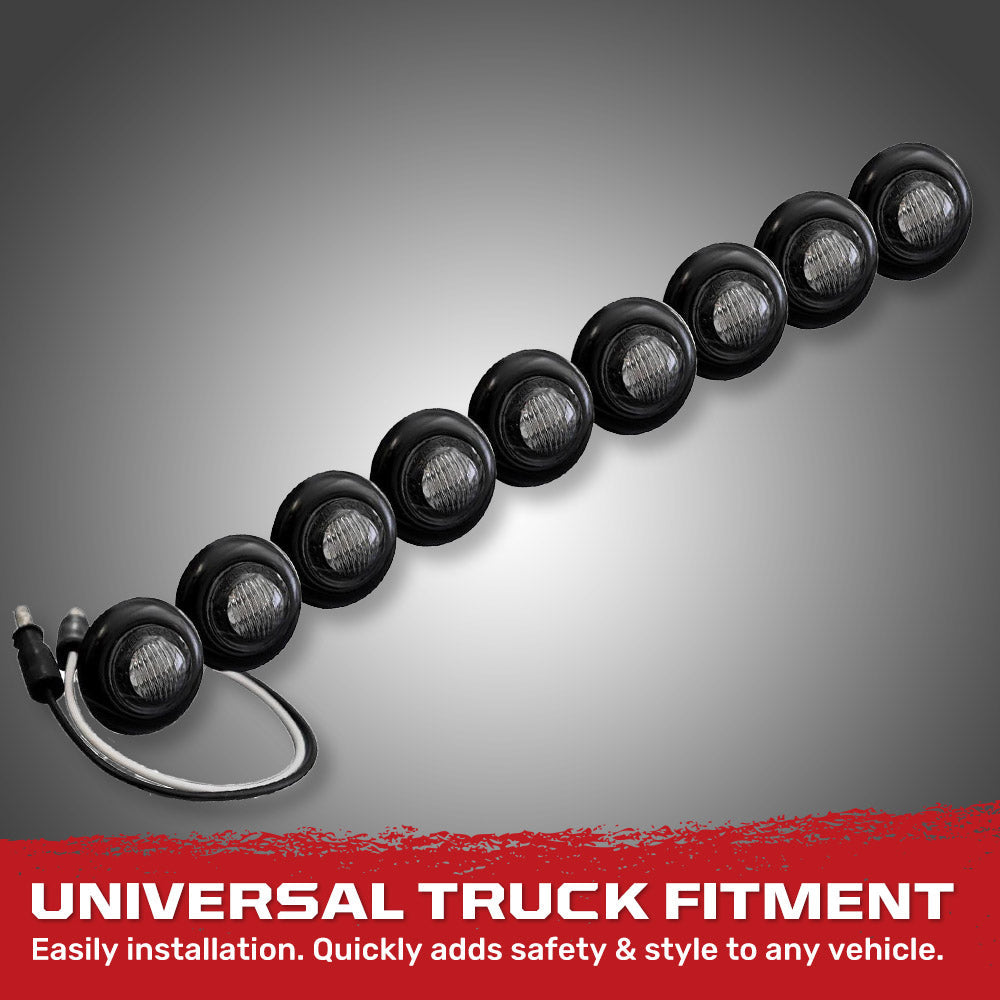 Universal 9-Pc Front Lower Air Dam Ultra Bright LED Light Kit - Multiple Options