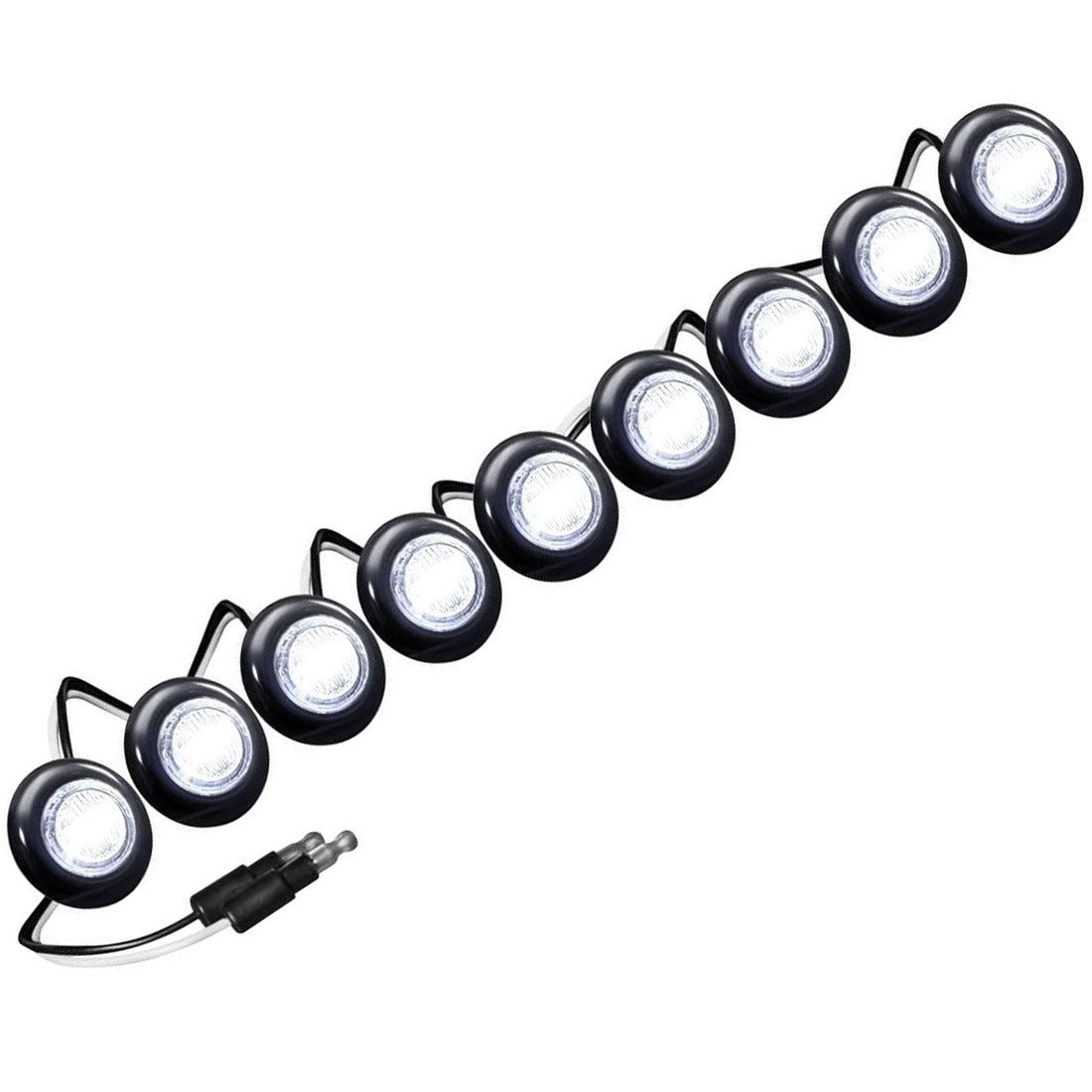 Universal 9-Pc Front Lower Air Dam Ultra Bright LED Light Kit - Multiple Options