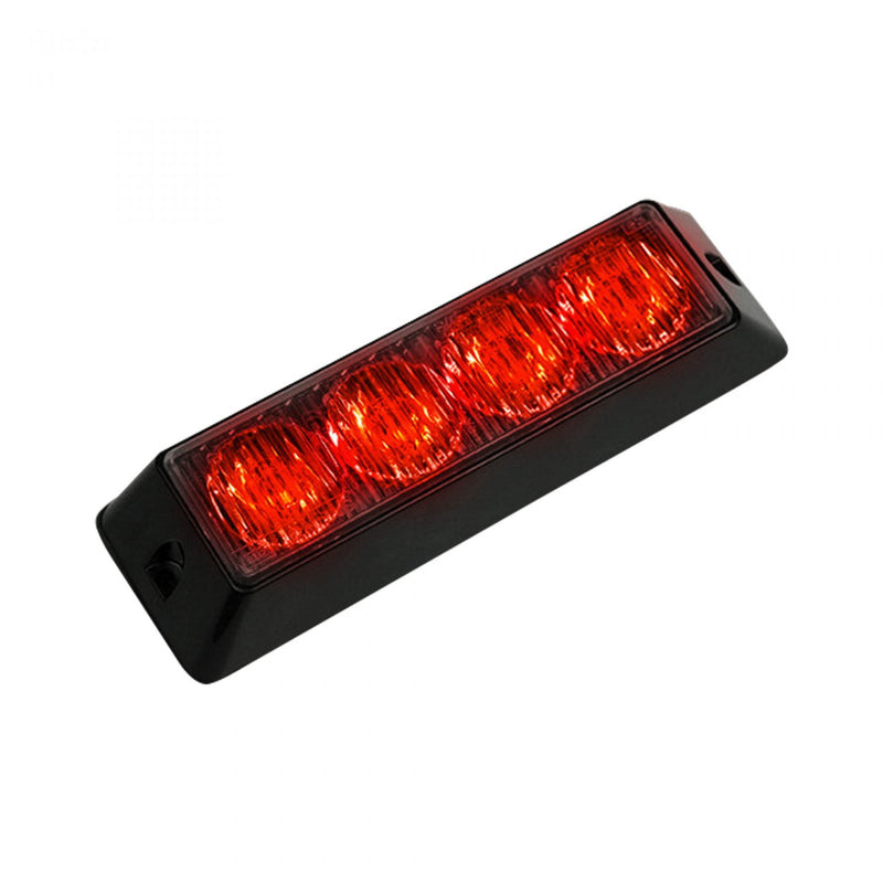 4-Watt 19 Function Strobe Light 4-LED in Red