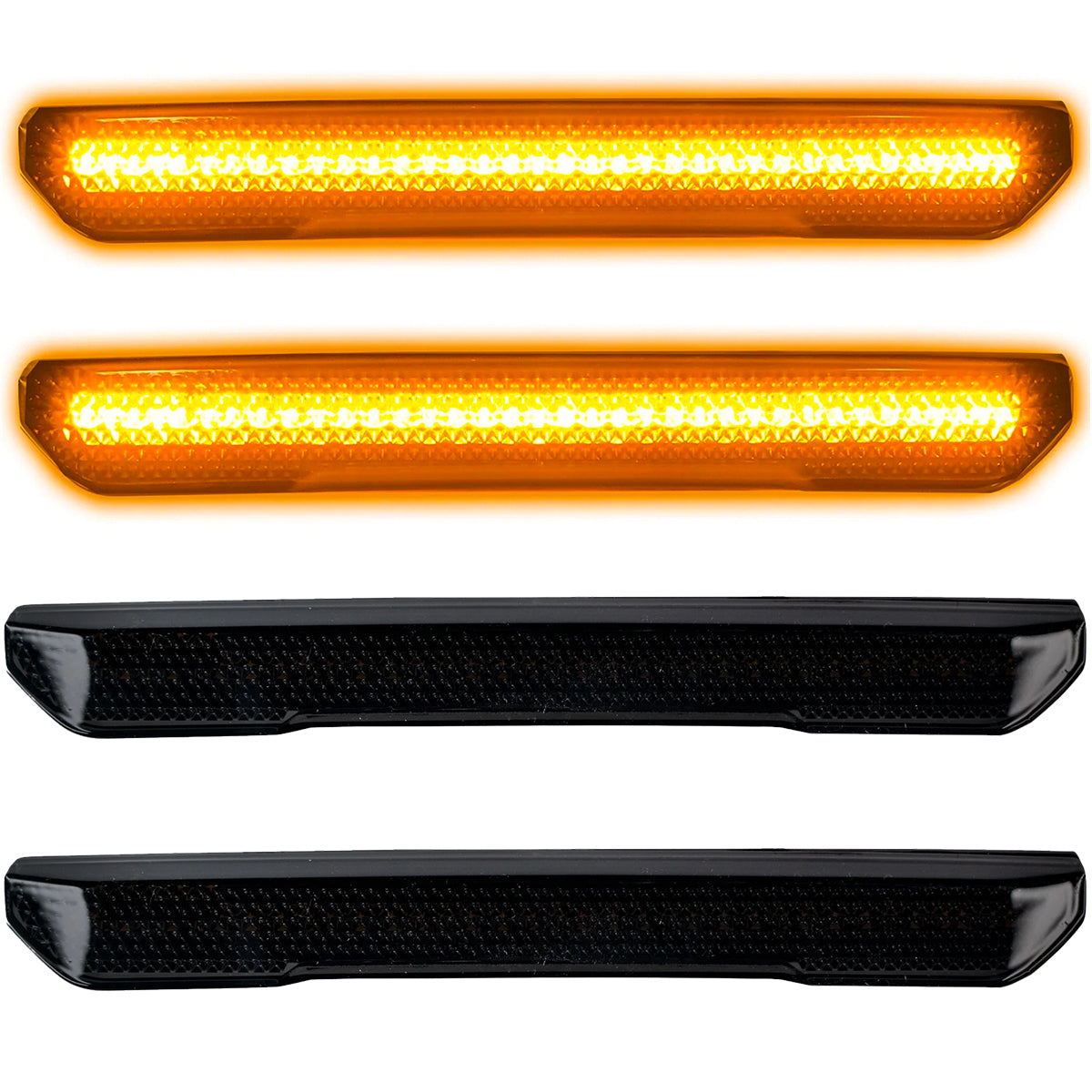 GMC 20-26 Sierra HD 2500/3500 (4th Gen) Fender Lenses (4-Piece Set) Ultra Bright LED Lights - Multiple Options