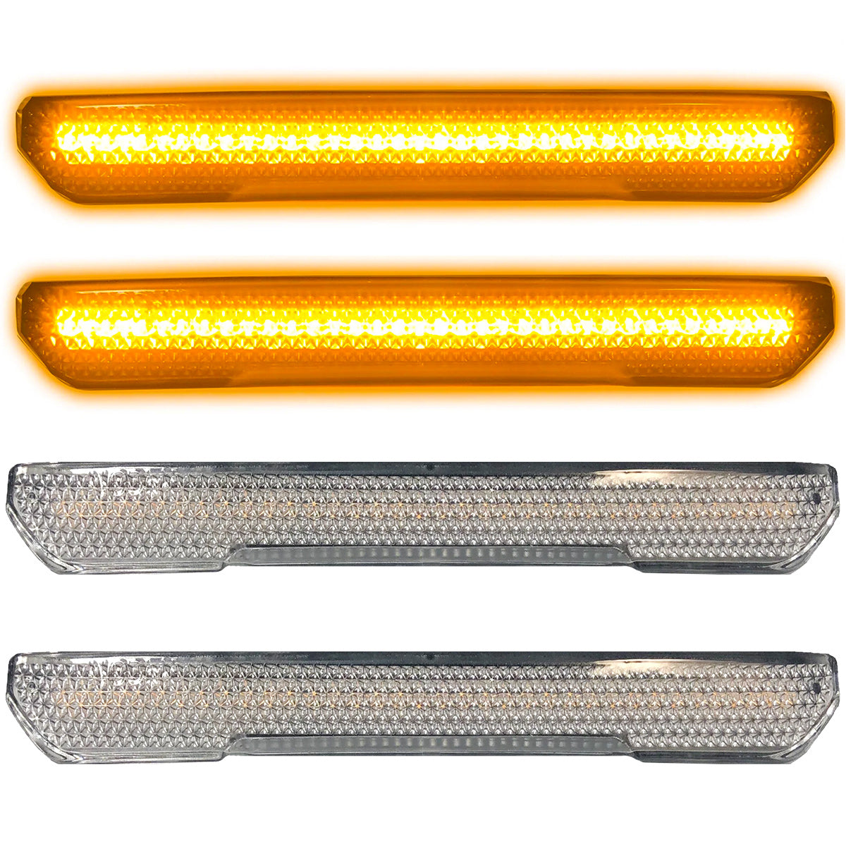 GMC 20-26 Sierra HD 2500/3500 (4th Gen) Fender Lenses (4-Piece Set) Ultra Bright LED Lights - Multiple Options