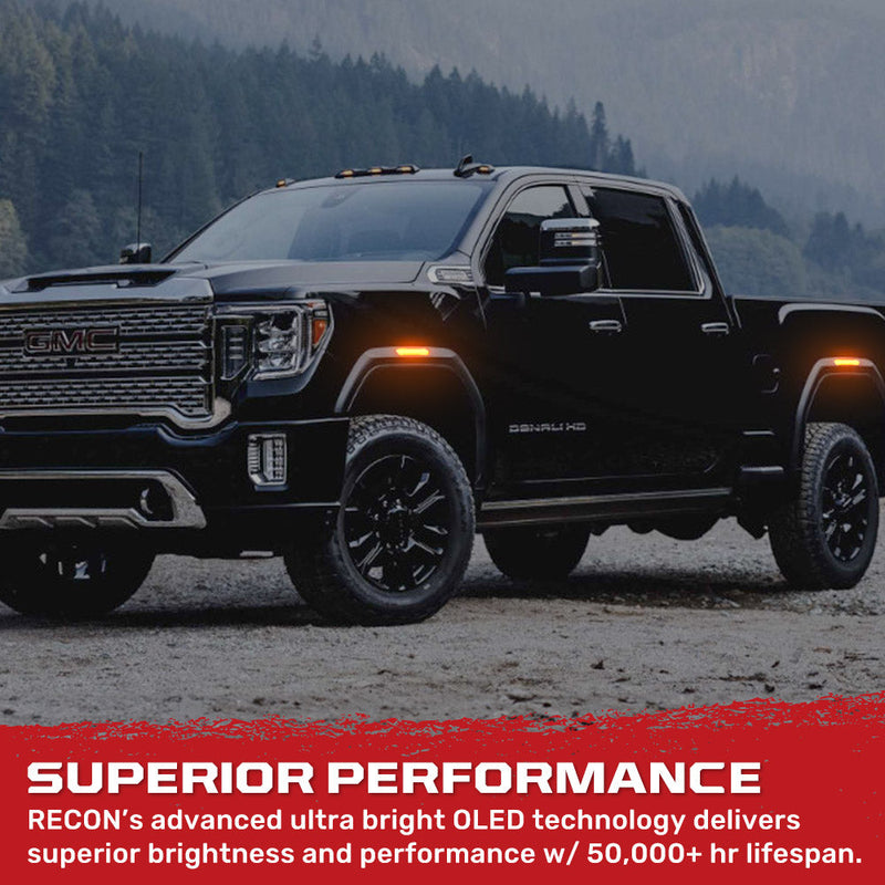 GMC 20-25 Sierra HD 2500/3500 (4th Gen) Fender Lenses (4-Piece Set) Ultra Bright LED Lights - Multiple Options
