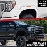 GMC 20-25 Sierra HD 2500/3500 (4th Gen) Fender Lenses (4-Piece Set) Ultra Bright LED Lights - Multiple Options