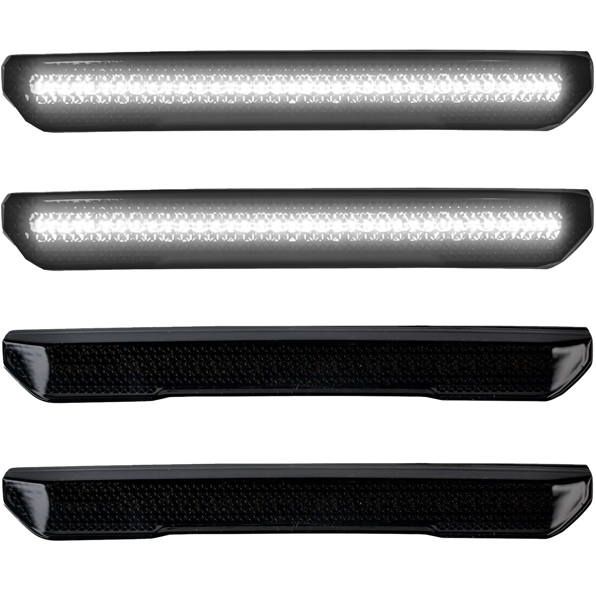 GMC 20-26 Sierra HD 2500/3500 (4th Gen) Fender Lenses (4-Piece Set) Ultra Bright LED Lights - Multiple Options