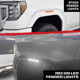 GMC 20-26 Sierra HD 2500/3500 (4th Gen) Fender Lenses (4-Piece Set) Ultra Bright LED Lights - Multiple Options