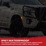 Cadillac 21-24 Escalade & GMC 21-24 Yukon/Yukon XL/Yukon Denali (5th Gen) & 21-24 Chevy Tahoe/Suburban (5th GEN) LED Front Fender Lens White or Amber LEDs - Smoked or Clear Lens