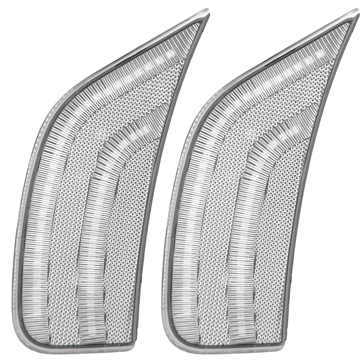 Cadillac 21-24 Escalade & GMC 21-24 Yukon/Yukon XL/Yukon Denali (5th Gen) & 21-24 Chevy Tahoe/Suburban (5th GEN) LED Front Fender Lens White or Amber LEDs - Smoked or Clear Lens
