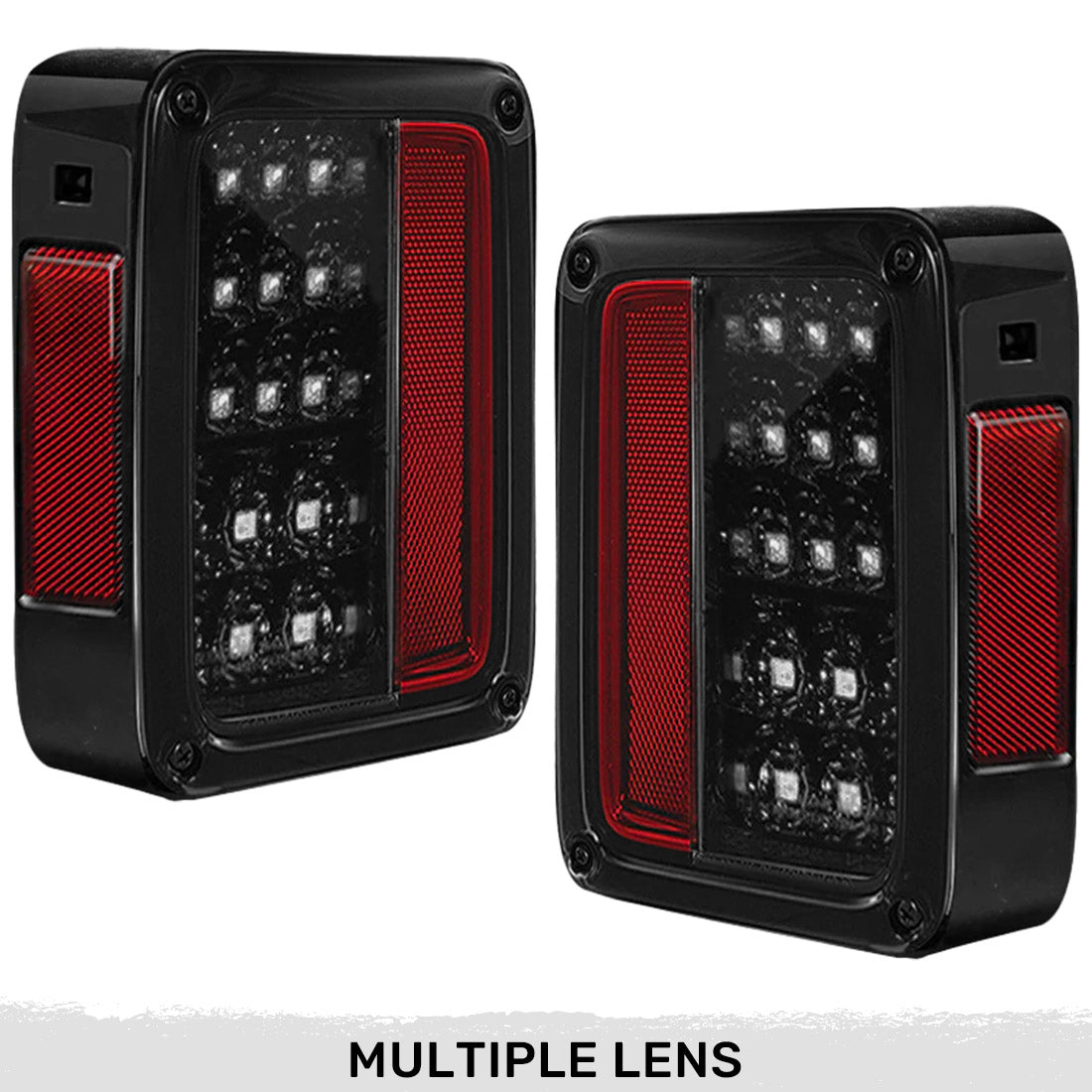 Jeep Wrangler JK 07-18 Ultra Bright LED Tail Lights - Multiple Lens