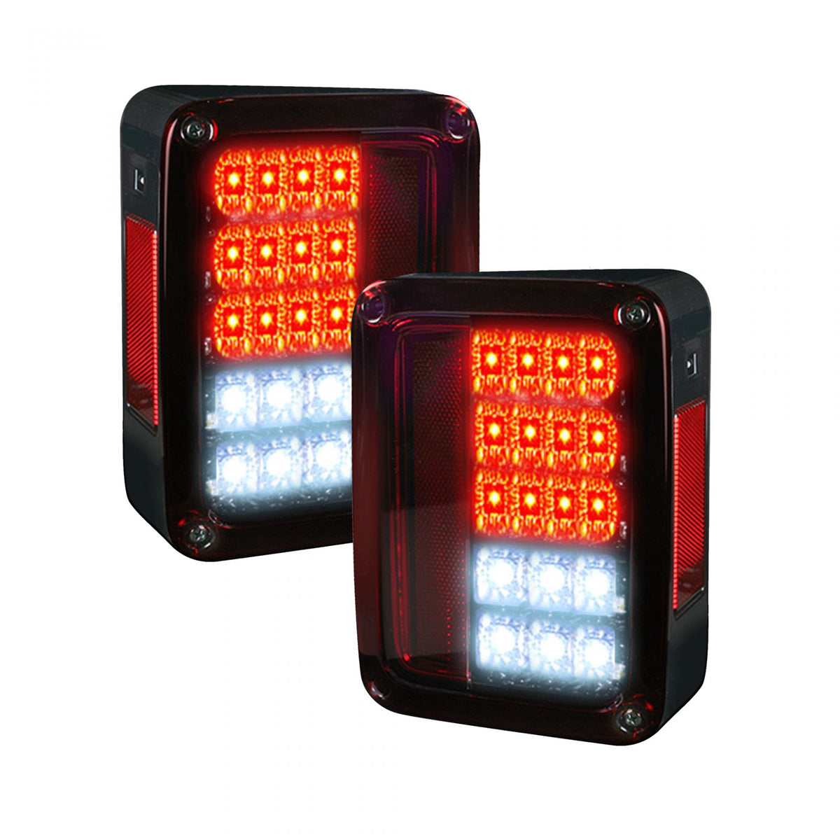 Jeep Wrangler JK 07-18 Ultra Bright LED Tail Lights - Multiple Lens
