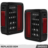 Jeep Wrangler JK 07-18 Ultra Bright LED Tail Lights - Multiple Lens