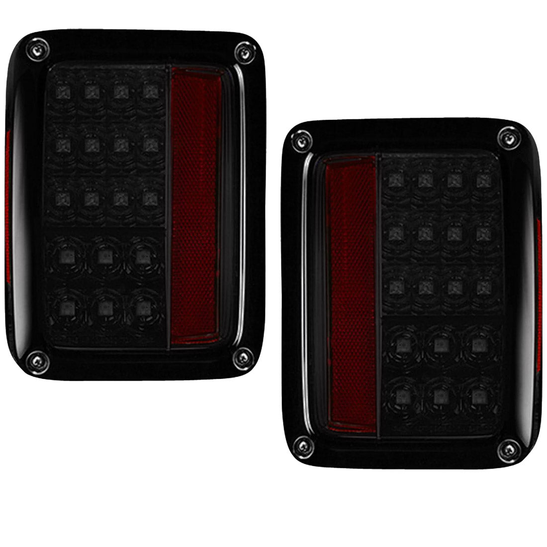 Jeep Wrangler JK 07-18 Ultra Bright LED Tail Lights - Multiple Lens