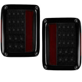 Jeep Wrangler JK 07-18 Ultra Bright LED Tail Lights - Multiple Lens