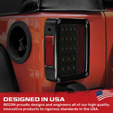 Jeep Wrangler JK 07-18 Ultra Bright LED Tail Lights - Multiple Lens