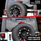 Jeep Wrangler JK 07-18 Ultra Bright LED Tail Lights - Multiple Lens