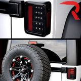 Jeep Wrangler JK 07-18 Ultra Bright LED Tail Lights - Multiple Lens