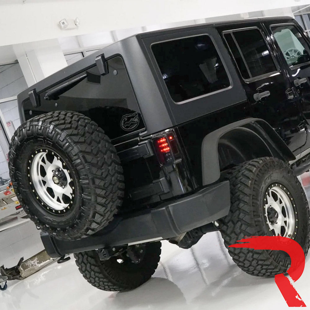 Jeep Wrangler JK 07-18 Ultra Bright LED Tail Lights - Multiple Lens