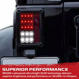 Jeep Wrangler JK 07-18 Ultra Bright LED Tail Lights - Multiple Lens