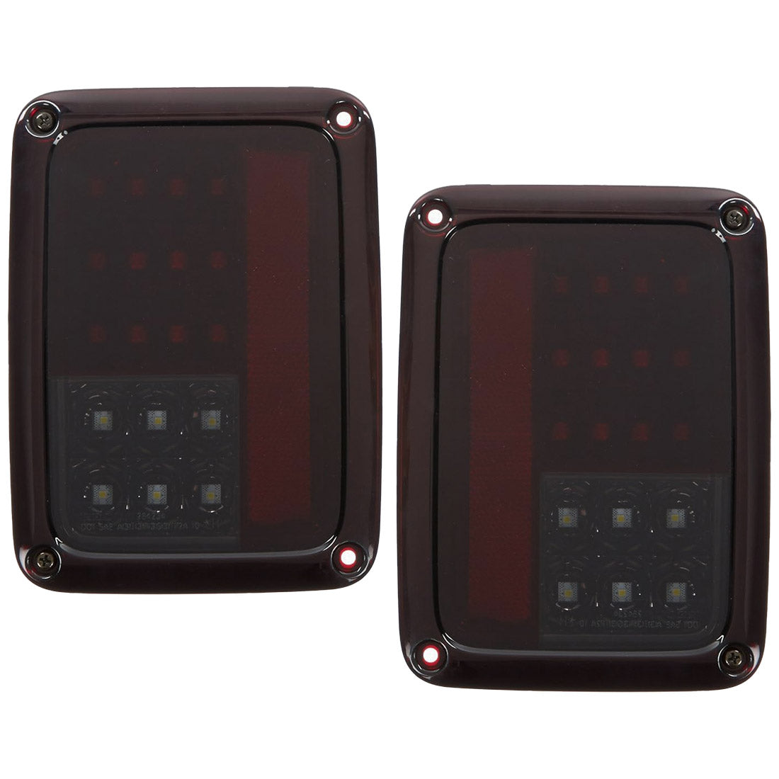 Jeep Wrangler JK 07-18 Ultra Bright LED Tail Lights - Multiple Lens