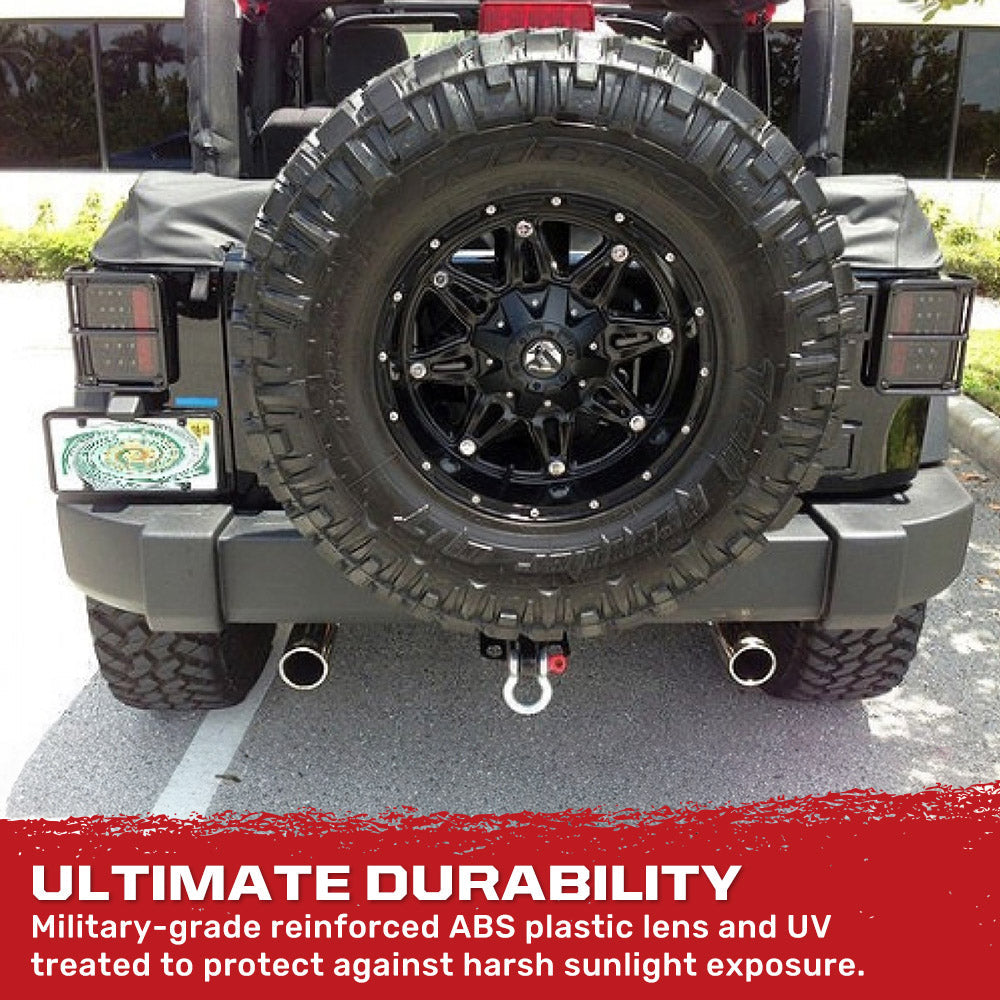 Jeep Wrangler JK 07-18 Ultra Bright LED Tail Lights - Multiple Lens