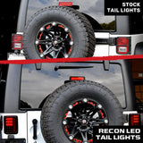 Jeep Wrangler JK 07-18 Ultra Bright LED Tail Lights - Multiple Lens