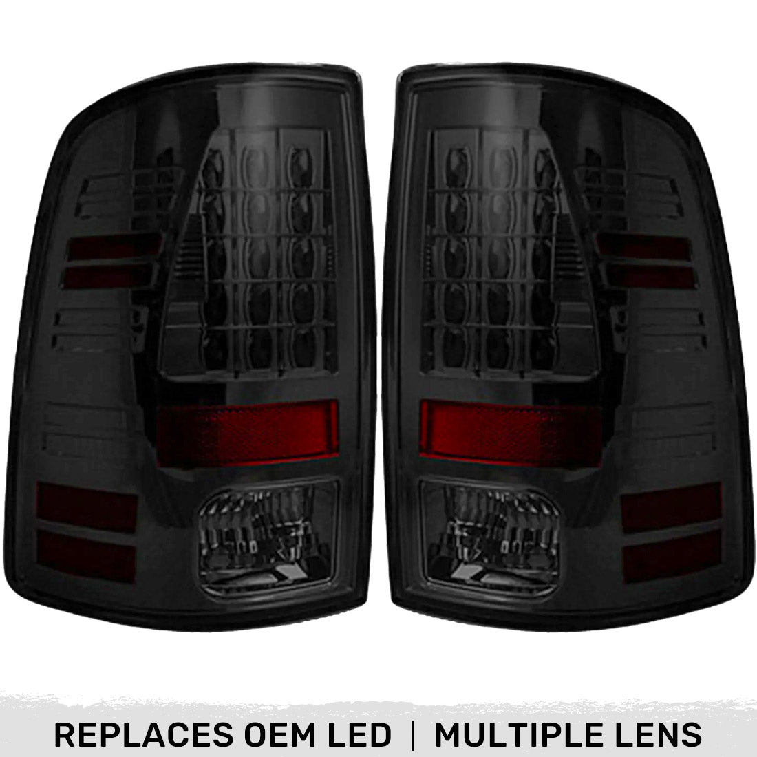 Dodge RAM 1500 13-18 LED Tail Lights (Replaces Factory/OEM LED Only) - Multiple Lens RECON Dodge RAM 1500 13-18 LED Tail Lights (Replaces Factory/OEM LED Only) - Multiple Lens Dodge RAM 1500 13-18 LED Tail Lights (Replaces Factory/OEM LED Only) - Multiple Lens Dodge RAM 1500 13-18 LED Tail Lights (Replaces Factory/OEM LED Only) - Multiple Lens Dodge RAM 1500 13-18 LED Tail Lights (Replaces Factory/OEM LED Only) - Multiple Lens