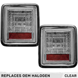 Jeep Wrangler JL 18-26 Ultra Bright Scanning OLED Tail Lights (Replaces Factory/OEM Halogen) - Multiple Lens