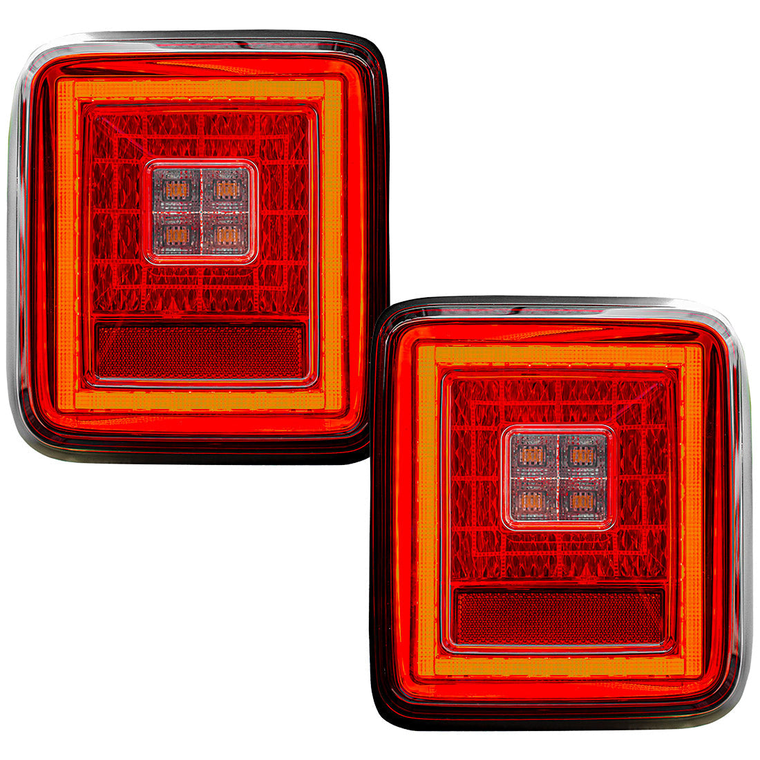 Jeep Wrangler JL 18-26 Ultra Bright Scanning OLED Tail Lights (Replaces Factory/OEM Halogen) - Multiple Lens