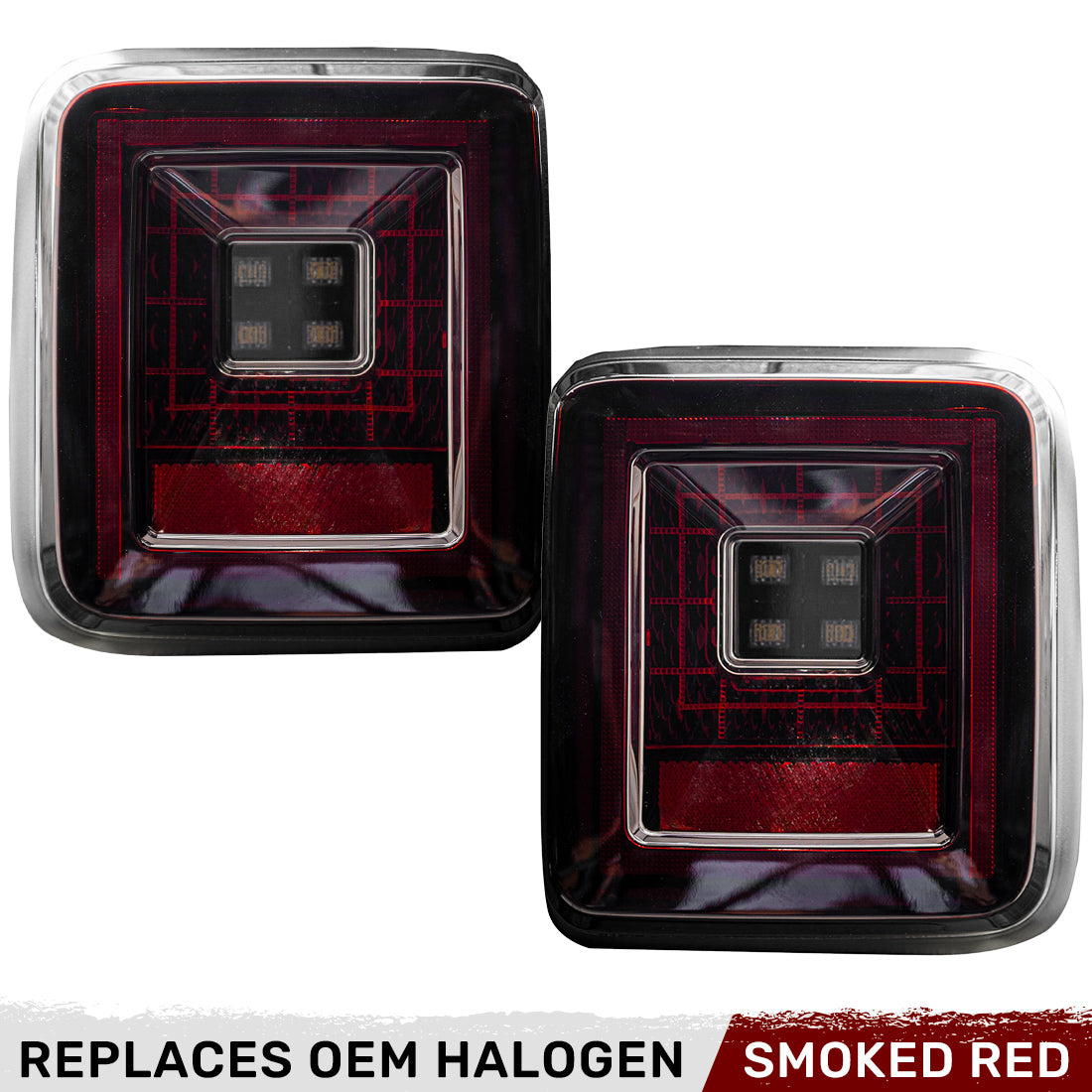 Jeep Wrangler JL 18-26 Ultra Bright Scanning OLED Tail Lights (Replaces Factory/OEM Halogen) - Multiple Lens