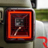 Jeep Wrangler JL 18-26 Ultra Bright Scanning OLED Tail Lights (Replaces Factory/OEM Halogen) - Multiple Lens