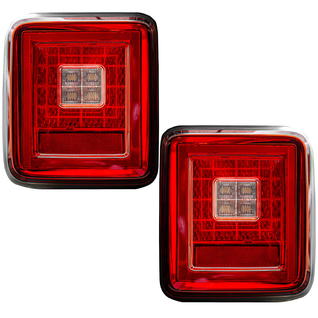 Jeep Wrangler JL 18-26 Ultra Bright Scanning OLED Tail Lights (Replaces Factory/OEM Halogen) - Multiple Lens