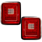 Jeep Wrangler JL 18-26 Ultra Bright Scanning OLED Tail Lights (Replaces Factory/OEM Halogen) - Multiple Lens