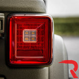 Jeep Wrangler JL 18-26 Ultra Bright Scanning OLED Tail Lights (Replaces Factory/OEM Halogen) - Multiple Lens