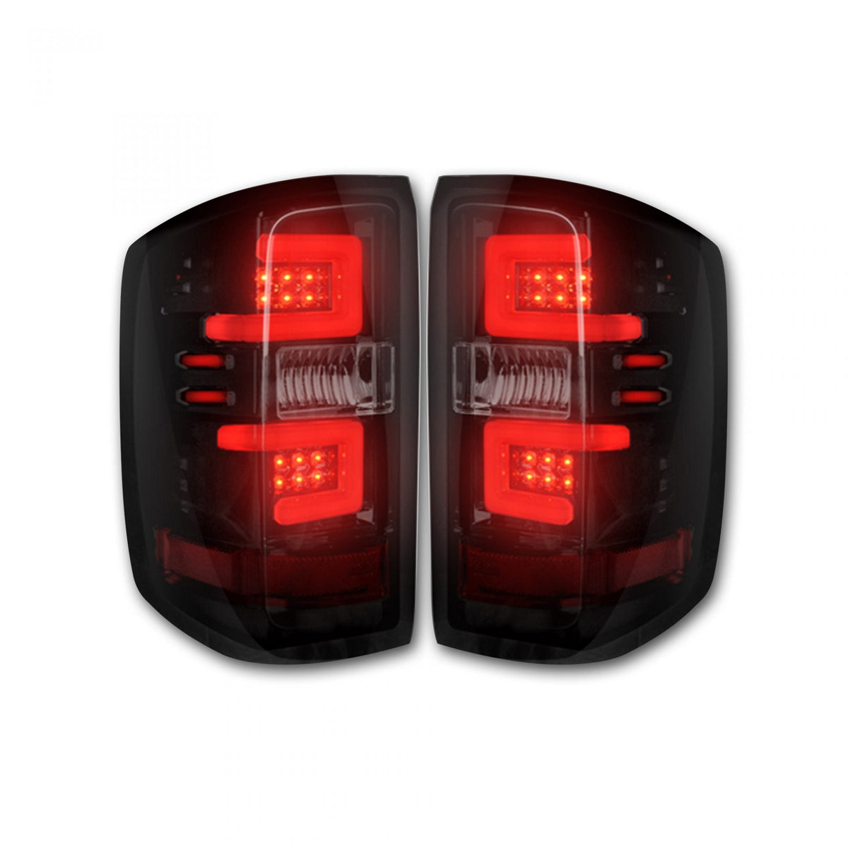Chevy Silverado 1500 16-18 (Replaces Factory/OEM LED Tail Lights Only) OLED Tail Lights in Multiple Lens